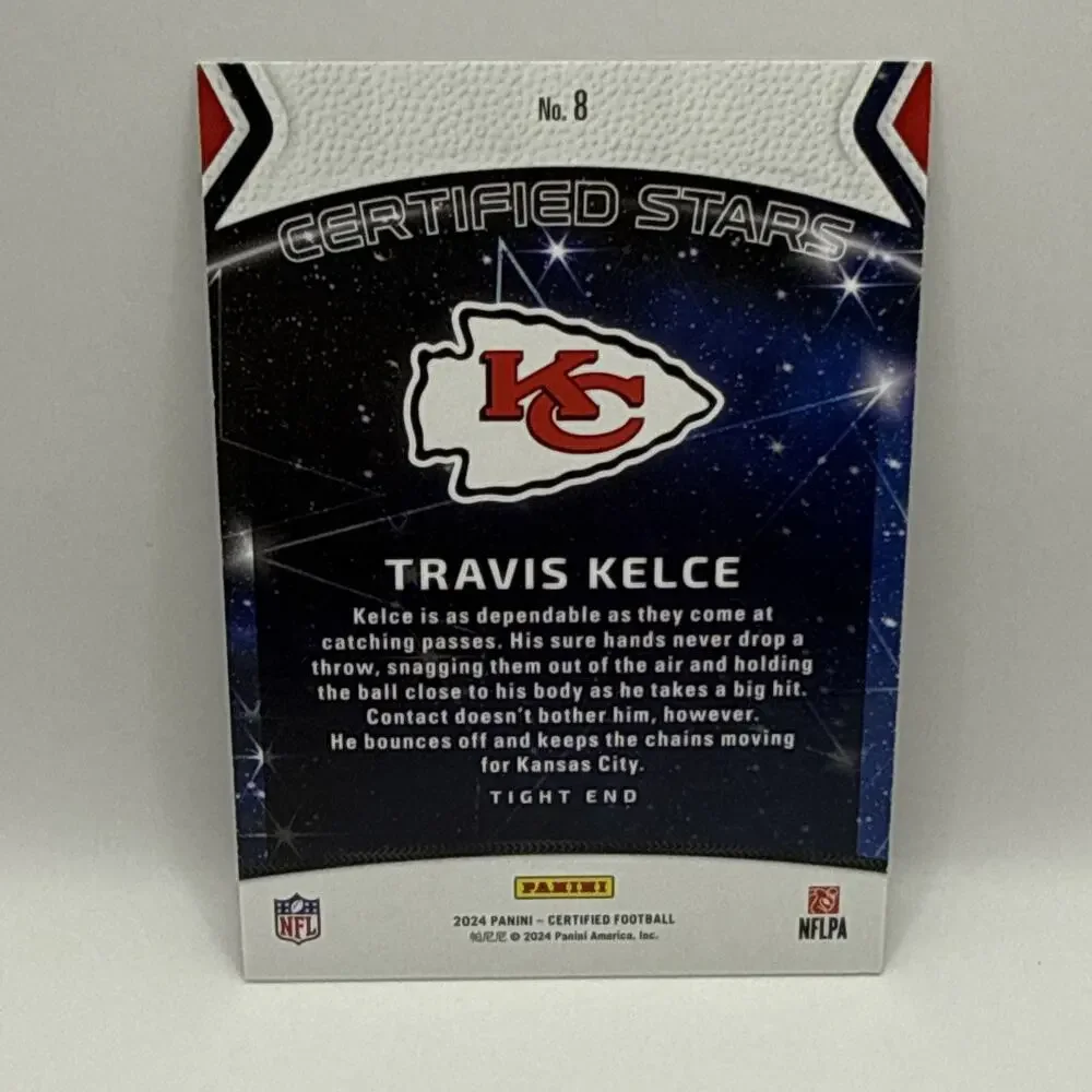Travis Kelce 2024 Panini Certified Certified Stars #8 Bronze Mirror SP /299 KC